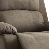 Grey Microfiber Memory Foam Manual Recliner Chair - Omega Lifestyles