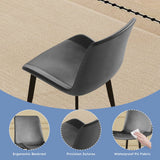 Modern PU Leather Ergonomic Dining Chairs Set of 4 - Omega Lifestyles