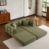 Convertible Corduroy 4-in-1 Sleeper Sofa Bed - Omega Lifestyles