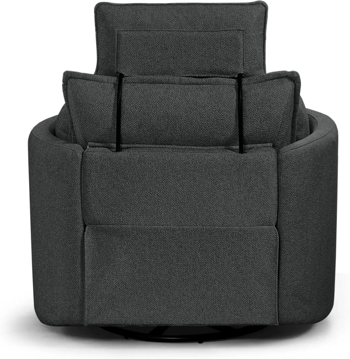 Soft Faux Leather Power Recliner With Adjustable Headrest Footrest - Omega Lifestyles