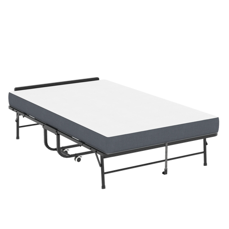 Twin Medium 5-Inch Memory Foam Folding Bed Frame - Omega Lifestyles