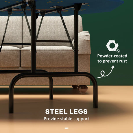 Foldable 8-Player Felt Poker Table With Accessories - Omega Lifestyles