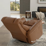 Swivel Glider Recliner With Manual Adjustable Headrest Footrest - Omega Lifestyles