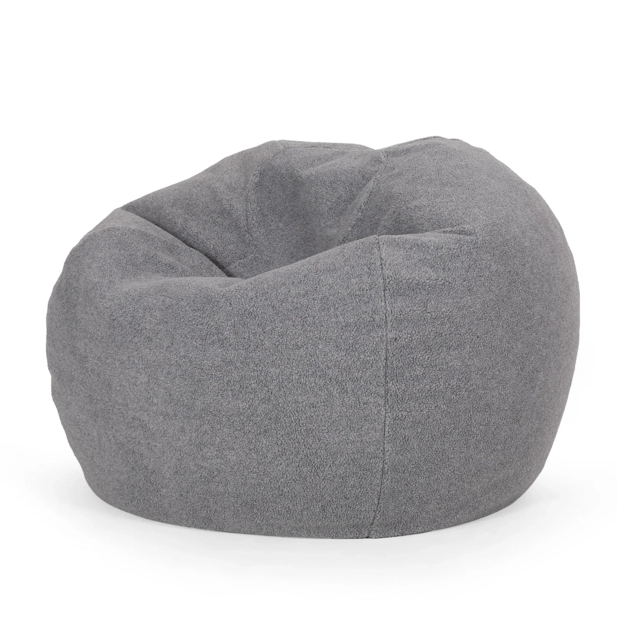 Cozy Rounded Foam Filled Fabric Bean Bag Chair - Omega Lifestyles
