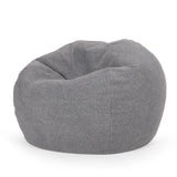 Cozy Rounded Foam Filled Fabric Bean Bag Chair - Omega Lifestyles