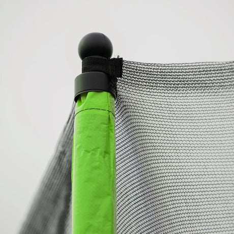 15-Inch Galvanized Steel Frame Safety Trampoline With Hoop - Omega Lifestyles