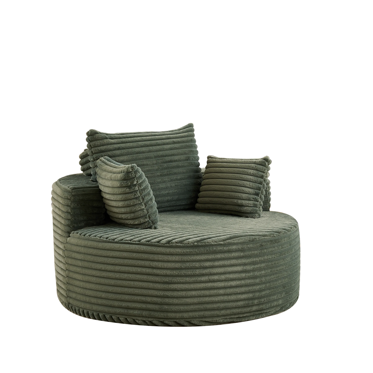 Corduroy Foam Modular Sleeper Chair No Assembly Required - Omega Lifestyles