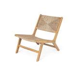 Set of 2 Acacia Wood Light Teak Outdoor Lounge Chairs - Omega Lifestyles