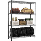 Heavy Duty Adjustable Carbon Steel 4-Tier Storage Shelving Unit