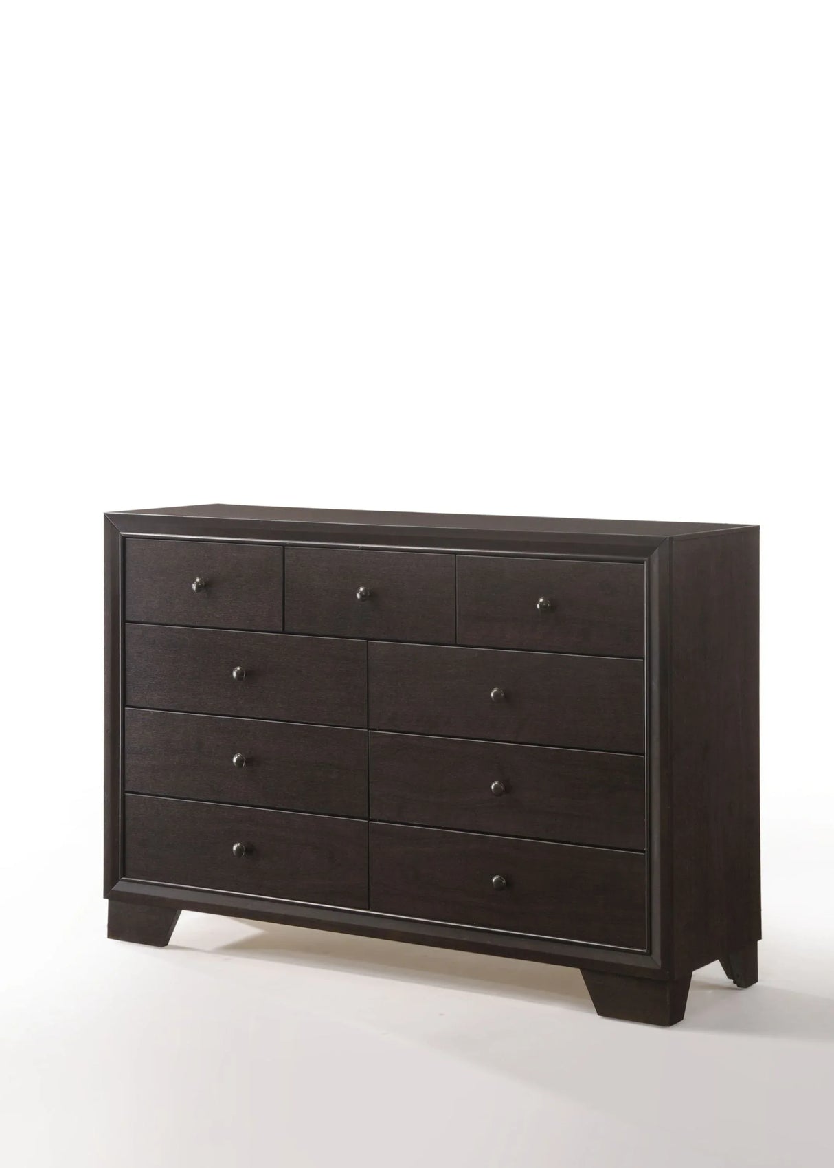 Espresso Synthetic Wood 6-Drawer Dresser Furniture - Omega Lifestyles