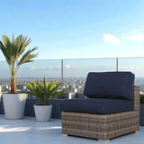 Set of 2 Fully Assembled Outdoor Armless Patio Chairs - Omega Lifestyles