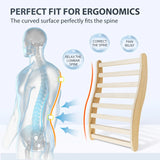 Ergonomic S-Shape Canadian Hemlock Wood Sauna Backrest - Omega Lifestyles