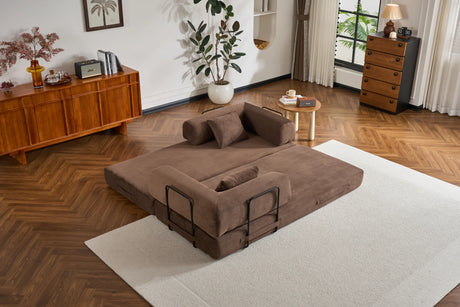 Convertible Corduroy 4-in-1 Sleeper Sofa Bed - Omega Lifestyles