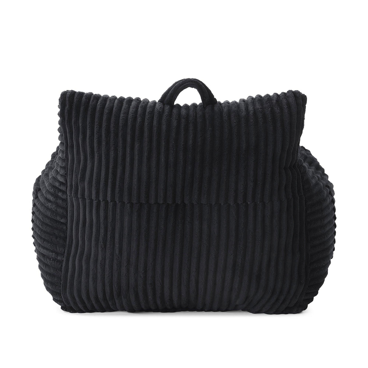 Medium-Soft Corduroy Bean Bag Chair With Footstool - Omega Lifestyles