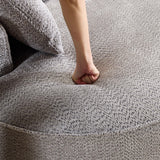 Minimalist Medium-Soft Chenille Foam 5-Seat Sofa - Omega Lifestyles