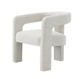 5-Piece Beige Espresso Boucle Synthetic Wood Dining Set - Omega Lifestyles