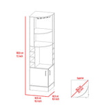 Modern Brown Particle Board Seattle Bar Cabinet Storage Furniture - Omega Lifestyles