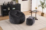 Extra Soft Chenille Memory Foam Bean Bag Chair - Omega Lifestyles