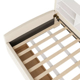 Twin Velvet Upholstered Platform Bed With Storage Drawers - Omega Lifestyles