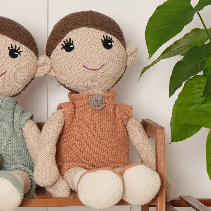 Knitted Cotton Polyester Princess Doll Soft Toy - Omega Lifestyles