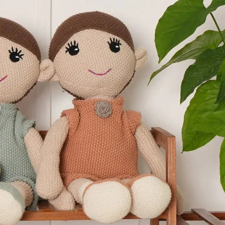 Knitted Cotton Polyester Princess Doll Soft Toy - Omega Lifestyles