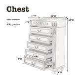 Traditional Antique Cherry Walnut Chest Of Drawers Furniture - Omega Lifestyles