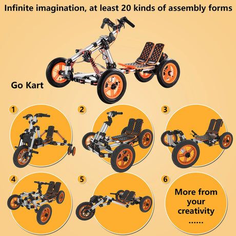 Modular Aluminum Electric Kids Go-Kart With Upgradable Modules - Omega Lifestyles