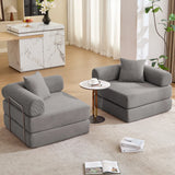 Modular Corduroy Folding Convertible Sofa Bed - Omega Lifestyles