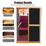 Double Person V-Shaped Far Infrared Sauna Room - Omega Lifestyles