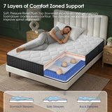 Medium 10-Inch Cooling Gel Memory Foam Queen Mattress - Omega Lifestyles