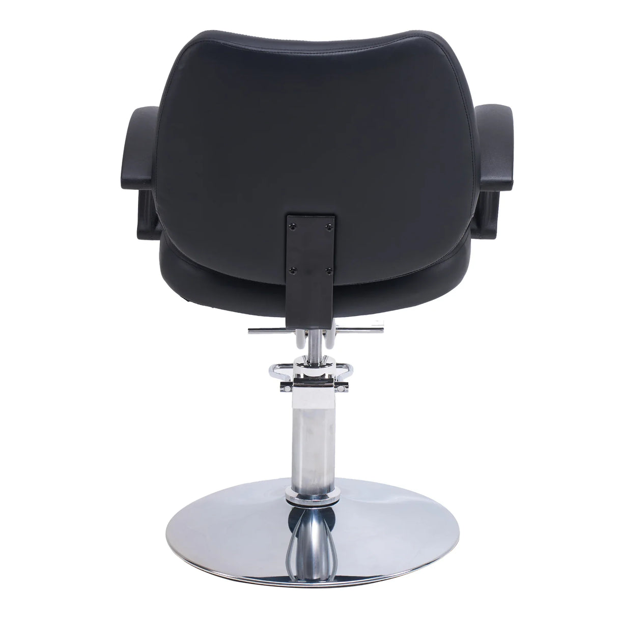 Adjustable Height Black PU Leather Barber Chair - Omega Lifestyles