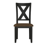 Brown Wood 6-Piece Contemporary Dining Table Set - Omega Lifestyles