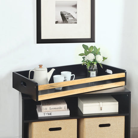 Solid Wood Multi Purpose Black Changing Table - Omega Lifestyles