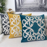 Yellow Vintage Vine Polyester Velvet Pillowcase 20x20 Inch - Omega Lifestyles