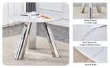 42-Inch Round Sintered Stone Dining Table With Chairs - Omega Lifestyles