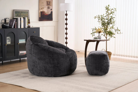 Extra Soft Chenille Memory Foam Bean Bag Chair - Omega Lifestyles