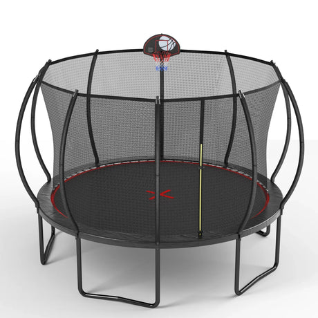 12-Foot Galvanized Steel Outdoor Garden Trampoline - Omega Lifestyles