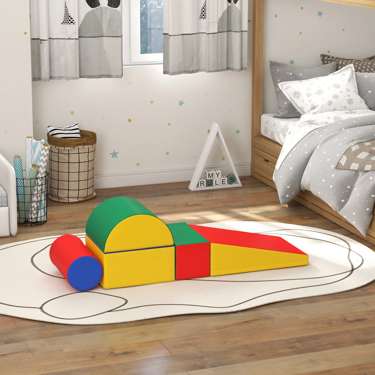 Foam 5-Piece Climb And Crawl Activity Playset - Omega Lifestyles