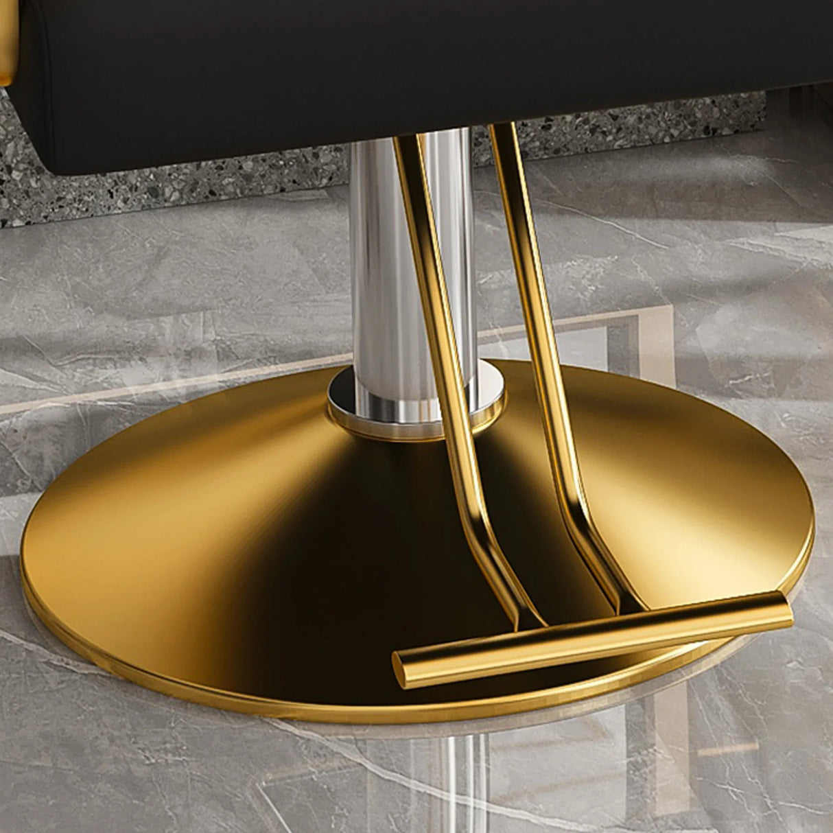 Hydraulic PU Leather Swivel Salon Barber Chair With Pump - Omega Lifestyles