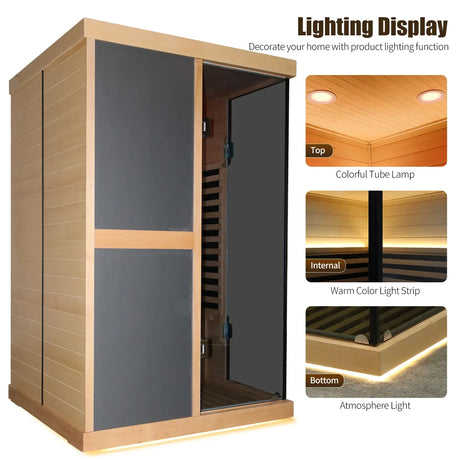 Double Person V-Shaped Far Infrared Sauna Room - Omega Lifestyles
