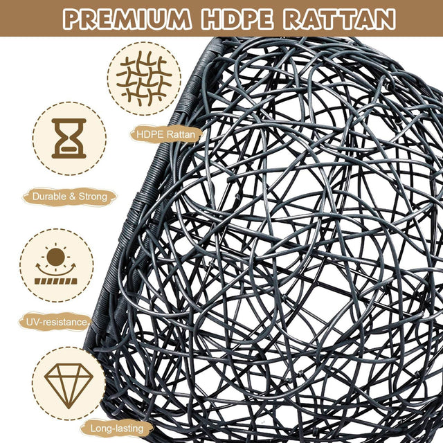 Indoor Hanging Cat Hammock Bed With Stand And Cushion - Omega Lifestyles