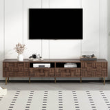 Mid Century Modern TV Stand With Storage Drawers - Sleep Galleria