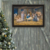 Framed Multicolor Nativity Wall Art Home Decor - Omega Lifestyles