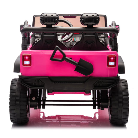 24V Two-Seater Kids Ride On Truck With Bluetooth Remote Control - Omega Lifestyles