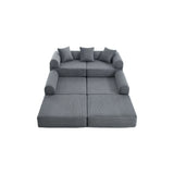Convertible Corduroy Memory Foam Folding Sofa Bed - Omega Lifestyles