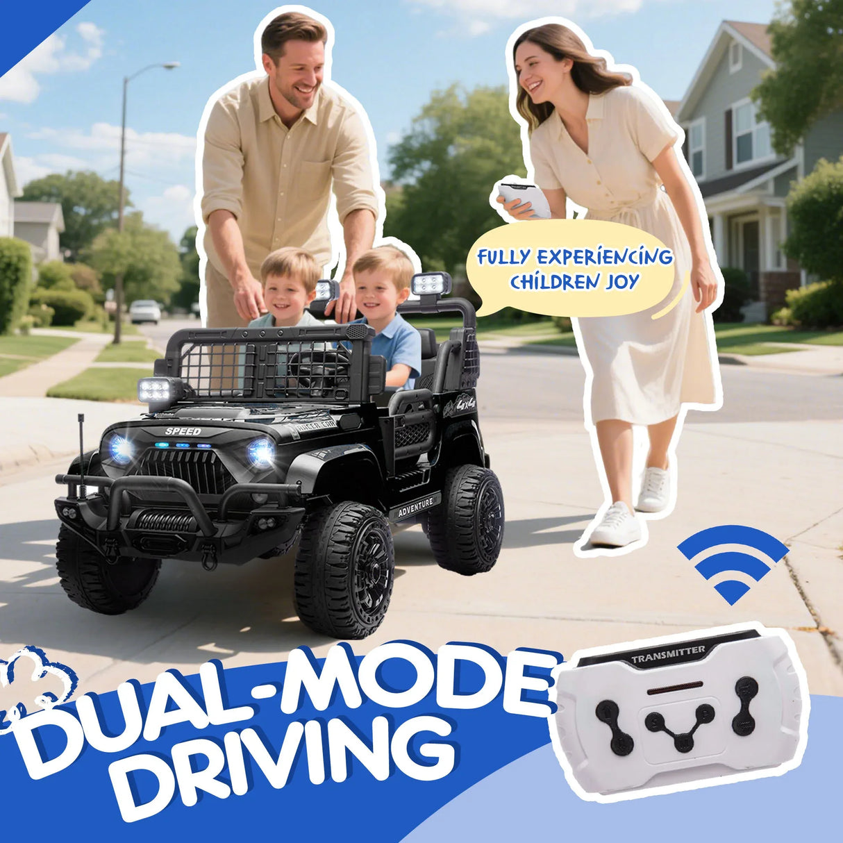 24-Inch 24V Two-Seater Kids Electric Ride On Car - Omega Lifestyles