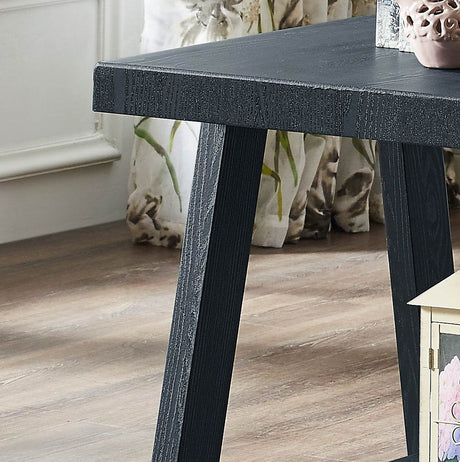 Contemporary Replicated Wood Shelf Coffee And End Table Set - Sleep Galleria