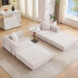 Modular Folding Corduroy Convertible Sofa Bed - Omega Lifestyles