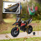 Aprilia Licensed 12V Electric Kids Motorcycle With Training Wheels - Omega Lifestyles