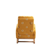 Mustard Boucle Foam Upholstered Nursery Rocking Chair - Omega Lifestyles